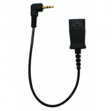 Cable 18", Right angle plug, QD to 2.5mm for Uniden/ Panasonic