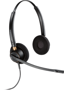 EncorePro HW520 Over-The-Head Wideband Binaural Noise-Cancelling Corded Headset